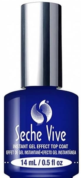 Зміцнювач Seche Vive Instant Gel Top Nail збільшує довговічність